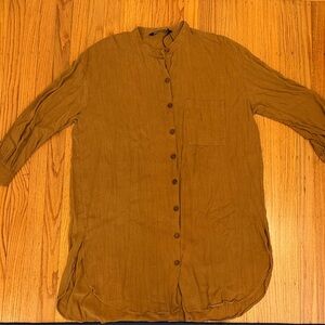 Zara Button-Up Long shirt or dress